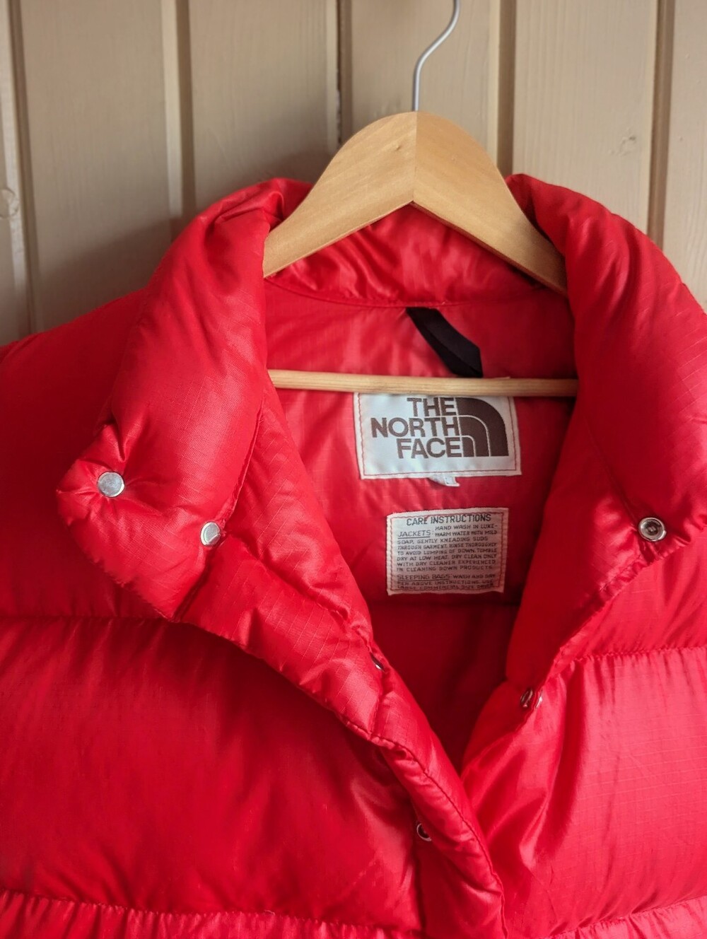 Vintage 1970s 1980s The North Face Down Vest Red Medium